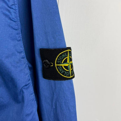 Stone Island Hooded Cotton Jacket (L) | Large, Blue