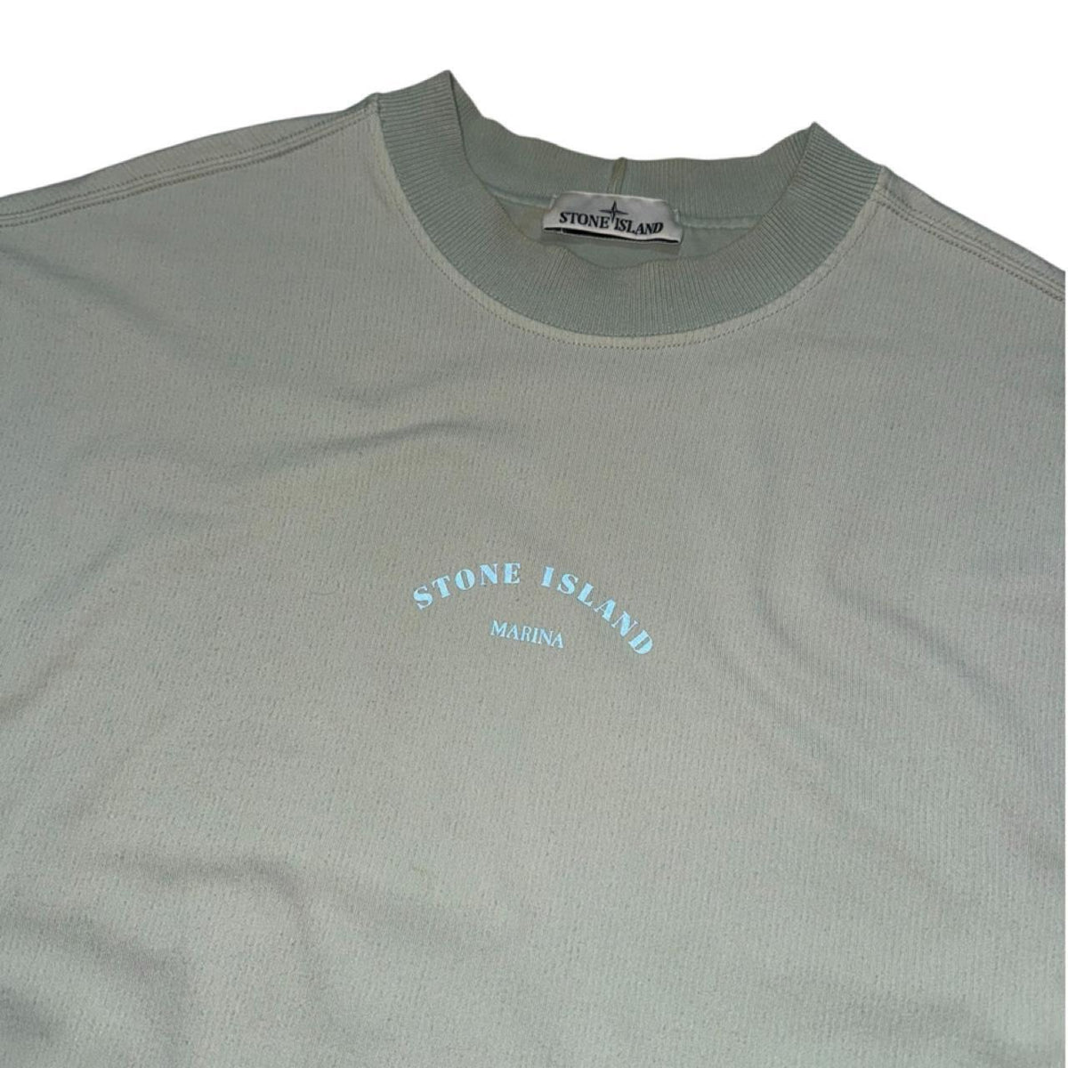 Stone Island Marina Reflective Pullover Crewneck | XL, Light Grey