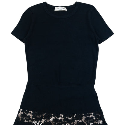 Vintage Valentino Lace Dress Womens Size S | Small, Black