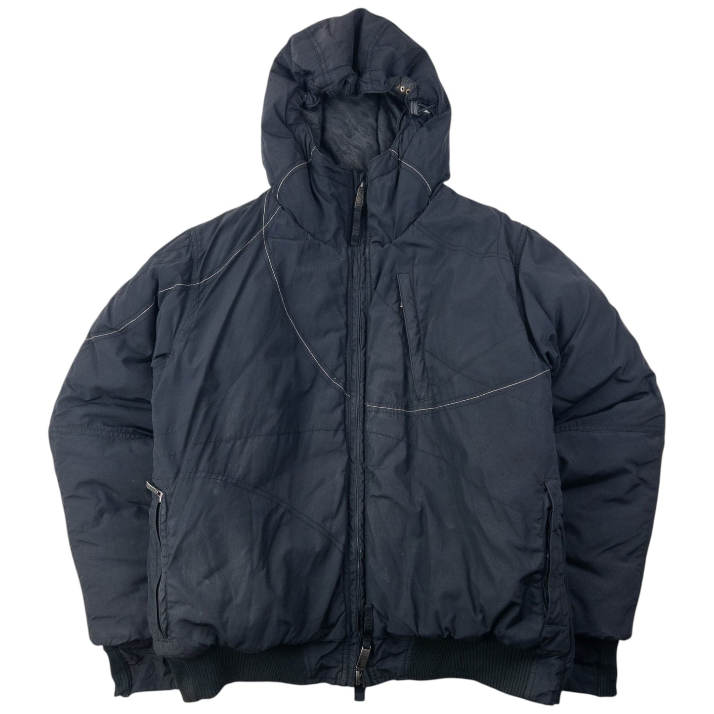 Vintage 2000s Maharishi Multi Zip Puffer Jacket Size M | Medium, Black