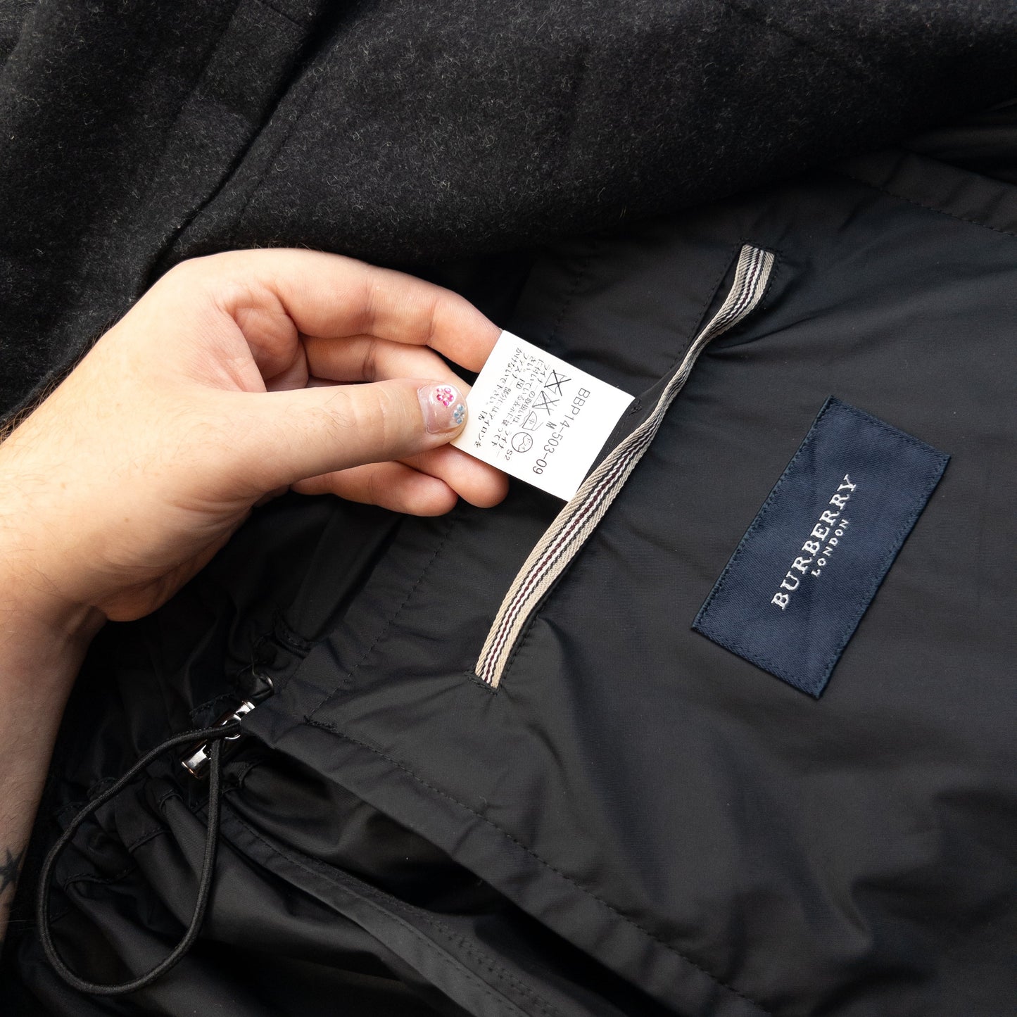 Vintage 2000s Burberry Zip Up Jacket Size S | Small, Black