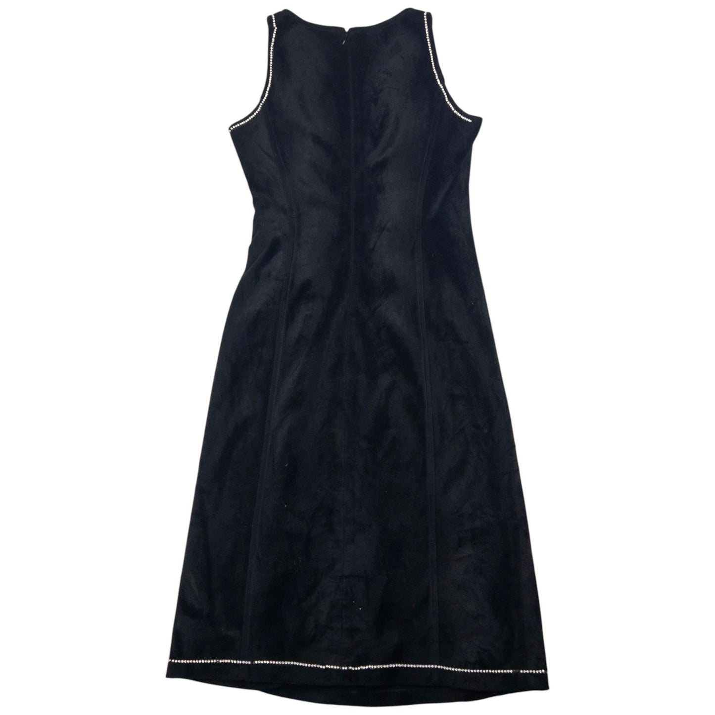 Vintage Armani Jeans Velour Diamonte Trim Dress Womens Size S