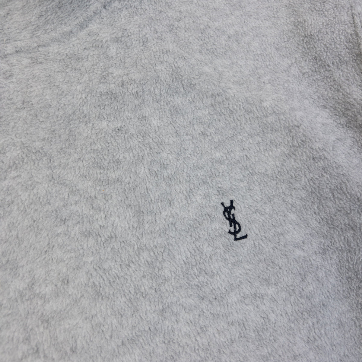 Vintage 2000s YSL Yves Saint Laurent Fleece Sweatshirt Size M | Medium, Grey