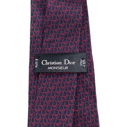 Vintage Christian Dior Silk Monogram Tie