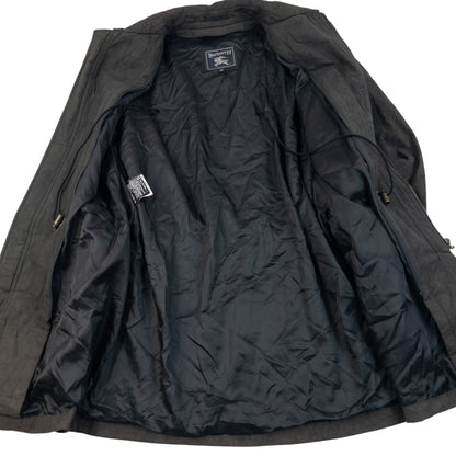 Vintage 90s Burberry Zip Up Jacket Size L | Large, Grey