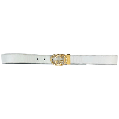 Vintage 80s Gucci Leather Belt Size W28 | O/S, Gold