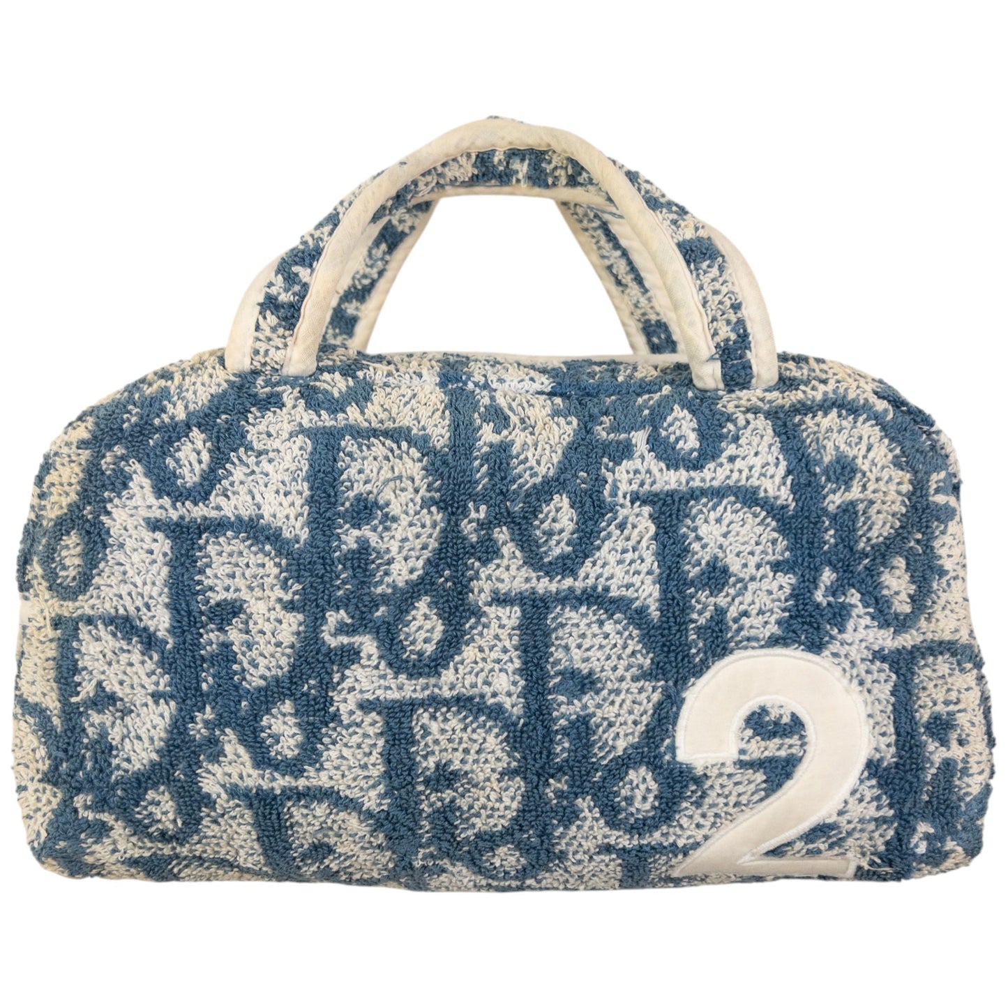 Vintage Dior Monogram Terry Cloth Handbag
