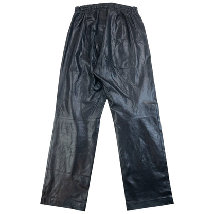 Vintage 2000s Gucci By Tom Ford Leather Trousers Size L | Large, Black