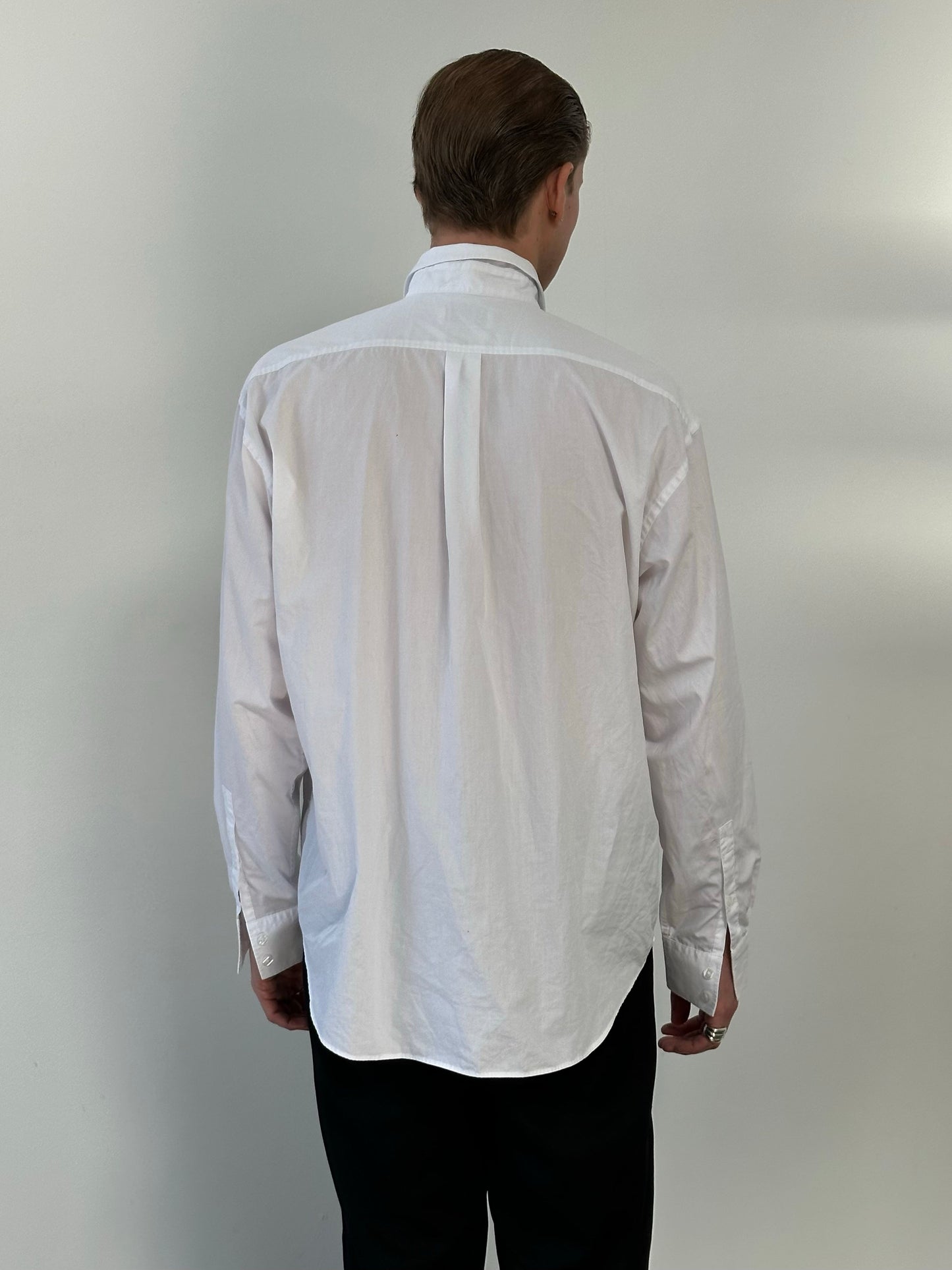 Yves Saint Laurent 1990s Cotton Logo Shirt - XL