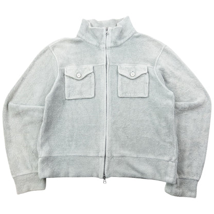 Vintage 90s Armani Jeans Cropped Fleece Jacket Womens Size M