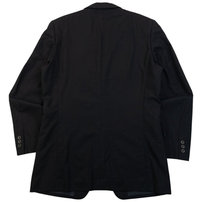 Vintage 2000s Issey Miyake MEN Wool Blazer Jacket Size M | Medium, Black