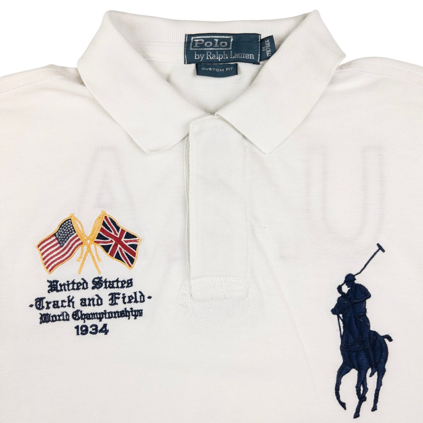 Vintage Polo Ralph Lauren USA Track & Field Championship Polo Shirt Size M
