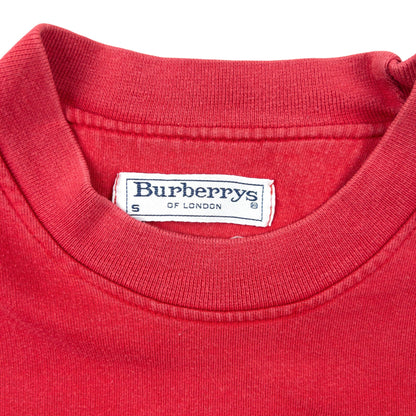 Vintage 90s Burberry Sweatshirt Size S | Small, Red