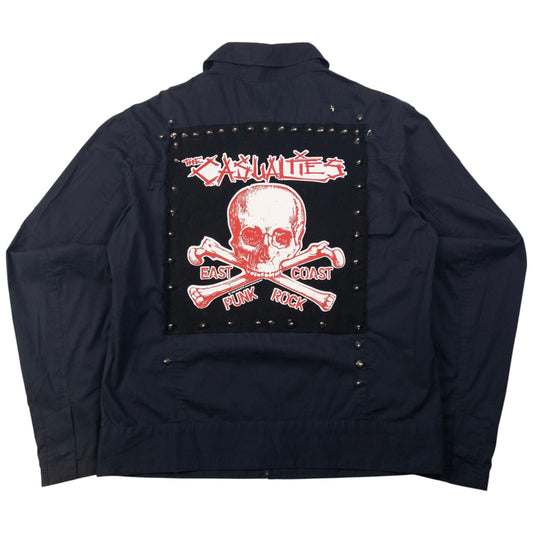 Vintage PPFM The Casualties East Coast Punk Rock Studded Jacket Size S