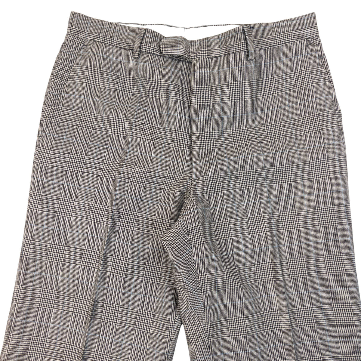 Vintage 90s Burberry Checkered Wool Jacket & Trousers Suit Set Size M | Medium, Grey