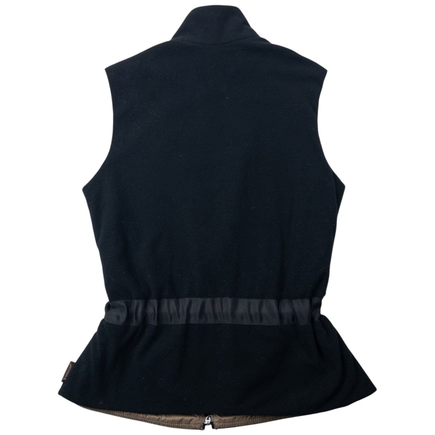 Vintage 90s Moncler Zip Up Fleece Gilet Womens Size M | Medium, Black