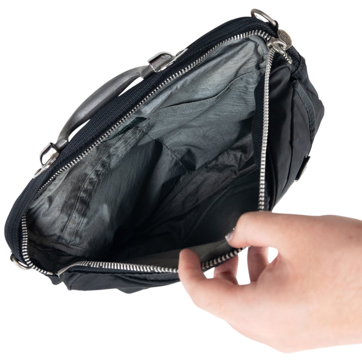 Vintage 80s Gaultier JUNIOR Briefcase Bag | O/S, Black