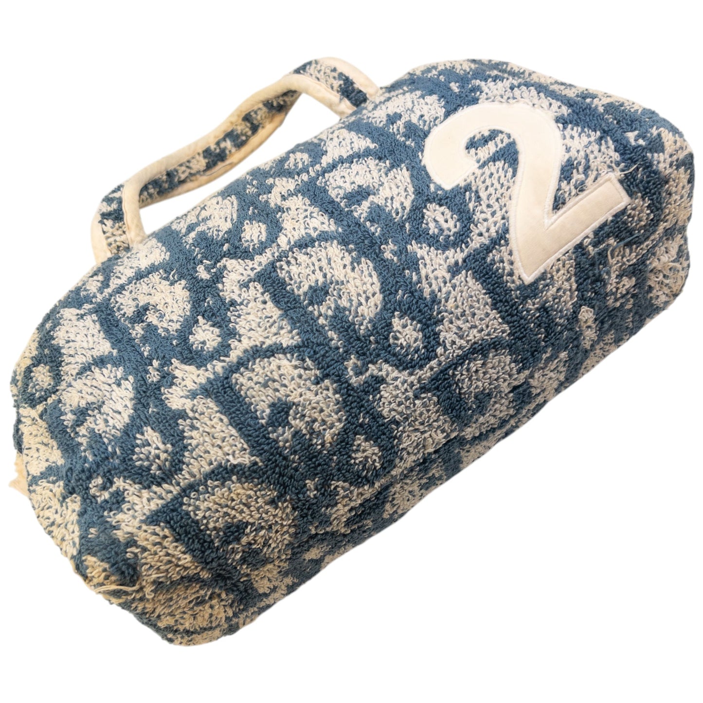 Vintage Dior Monogram Terry Cloth Handbag