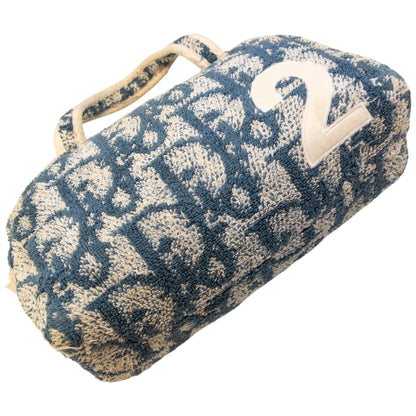 Vintage Dior Monogram Terry Cloth Handbag