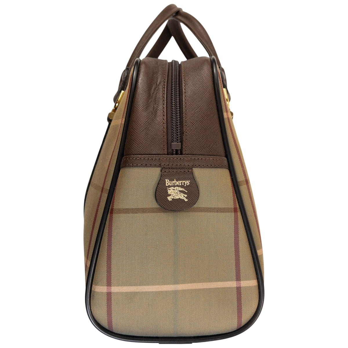 Vintage 90s Burberry Checkered Handbag | O/S, Red