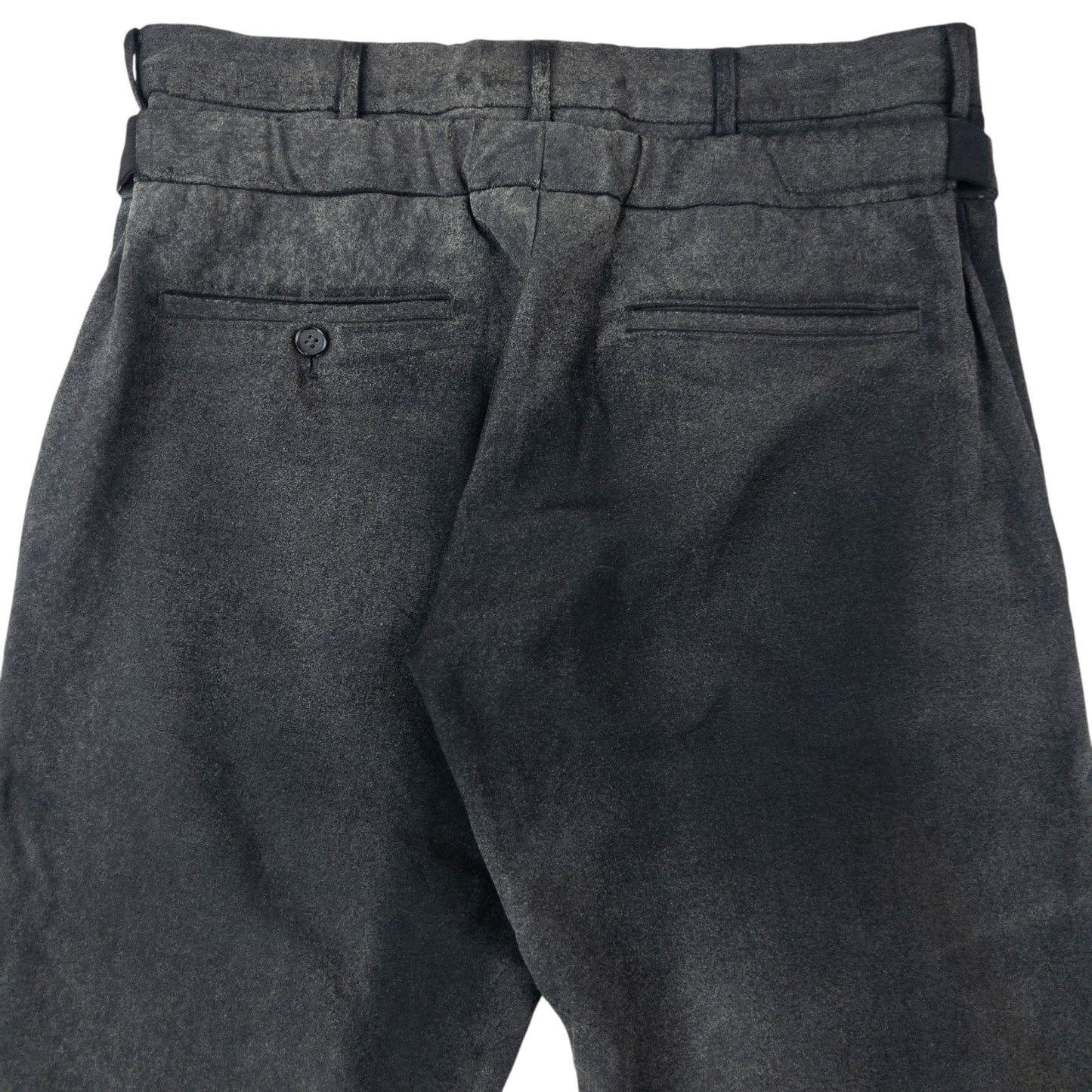 Vintage 2000s Comme Des Garçons HOMME Plus Double Waist Trousers Size W31 | W31, Grey