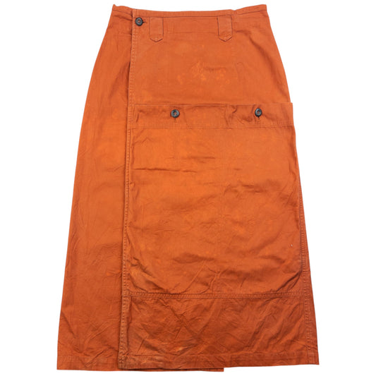 Vintage 90s Hai Sporting Gear By Issey Miyake Wrap Skirt Womens Size W27 | W27, Orange