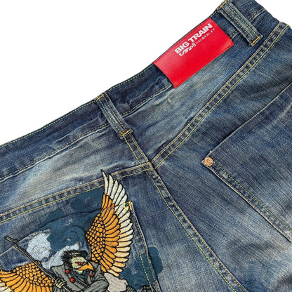 Vintage Eagle Big Train Japanese Denim Jeans Size W34 - Known Source