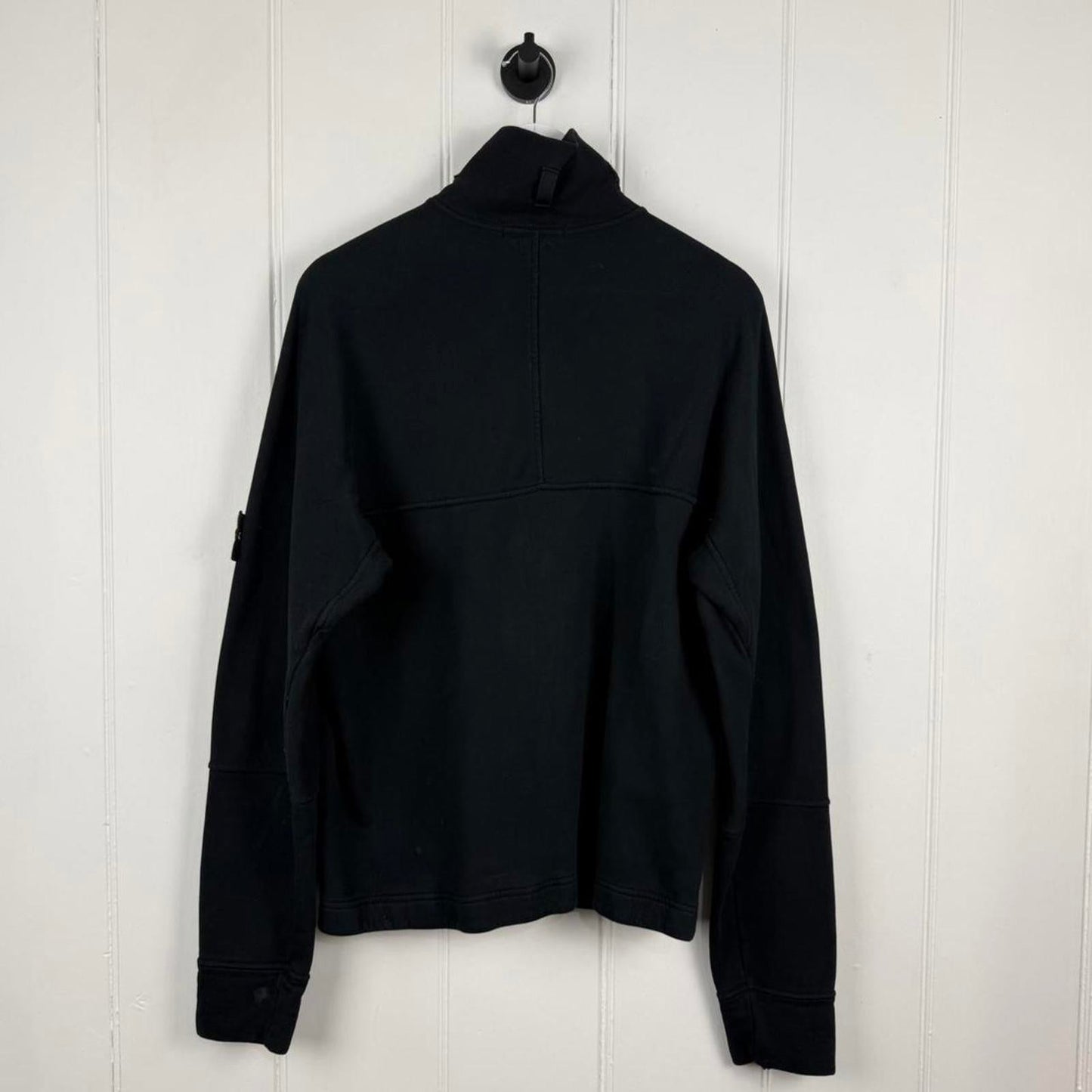 Stone Island 2000s Full Zip Jumper (L) | Large, Black