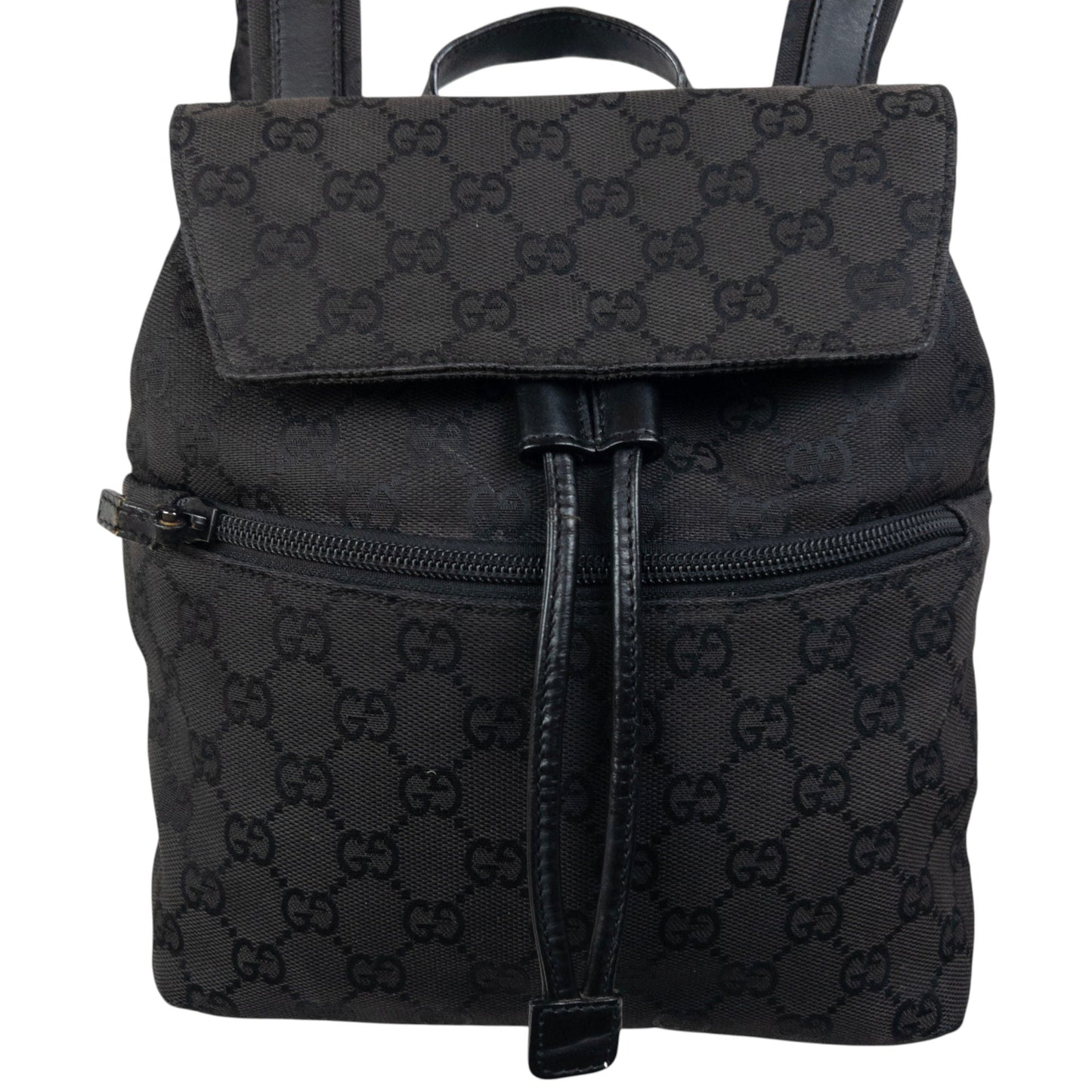 Vintage Gucci Monogram Bucket Backpack