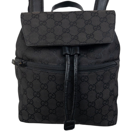 Vintage Gucci Monogram Bucket Backpack
