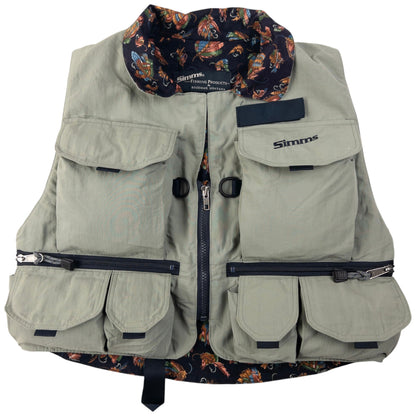 Vintage Simms Cargo Fishing Vest Gilet Size S