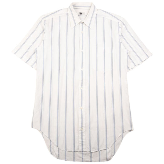 Vintage Issey Miyake Striped Short Sleeve Button Up Shirt Size M