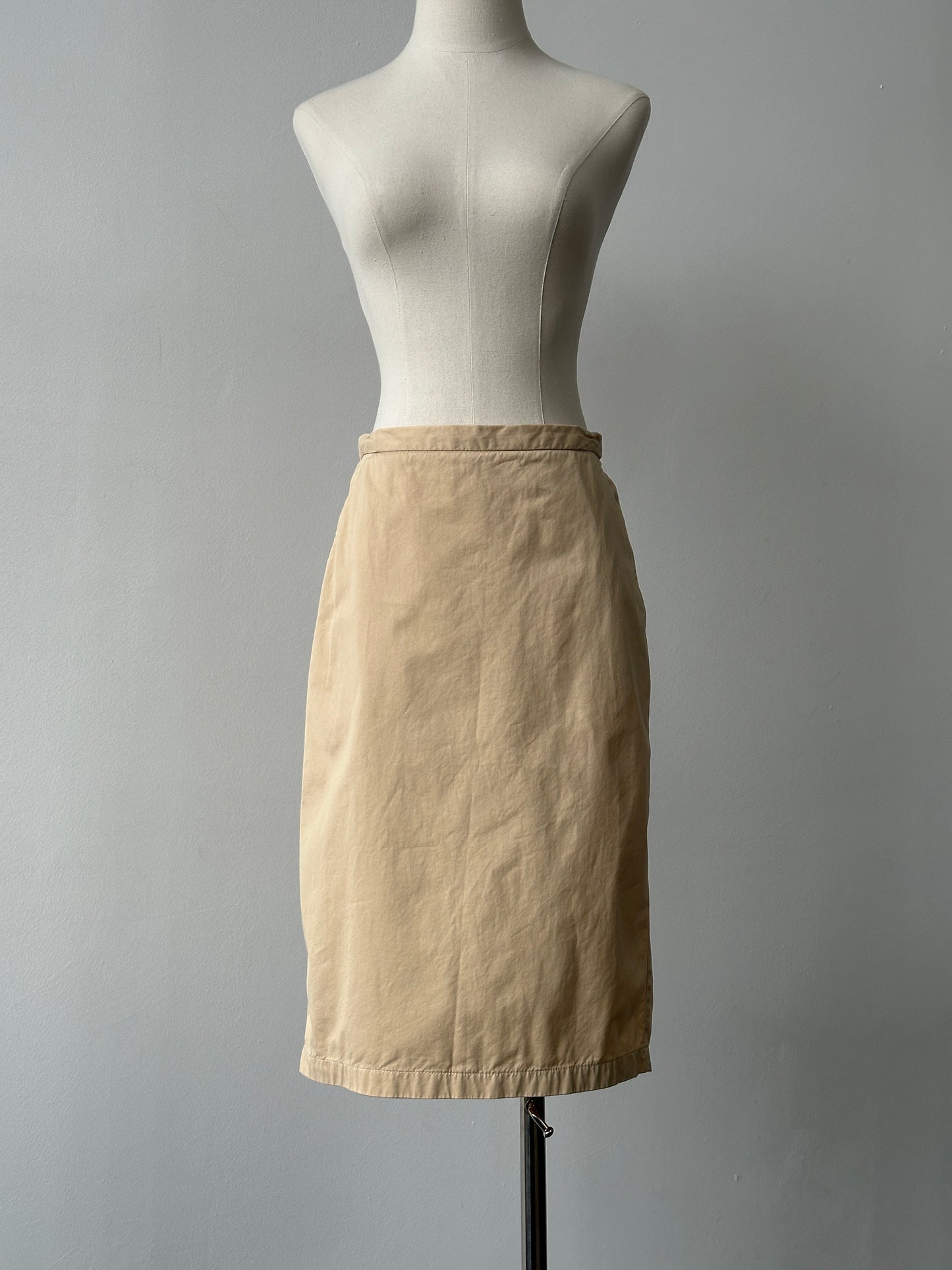 Iceberg 1990s Pure Cotton Midi Skirt - W28