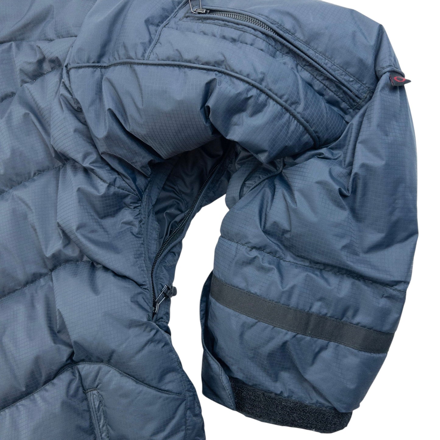 Vintage 90s Oakley Zip Up Puffer Snowboarding Jacket Size S | Small, Navy