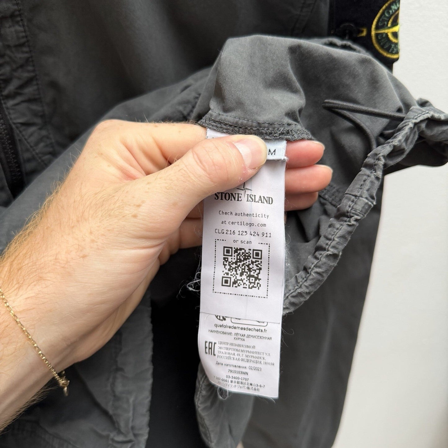 Stone island Hooded Overshirt Half Zip (M) | Medium, Grey