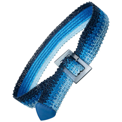 Vintage 2000s Kenzo Jungle Woven Belt One Size | O/S, Blue