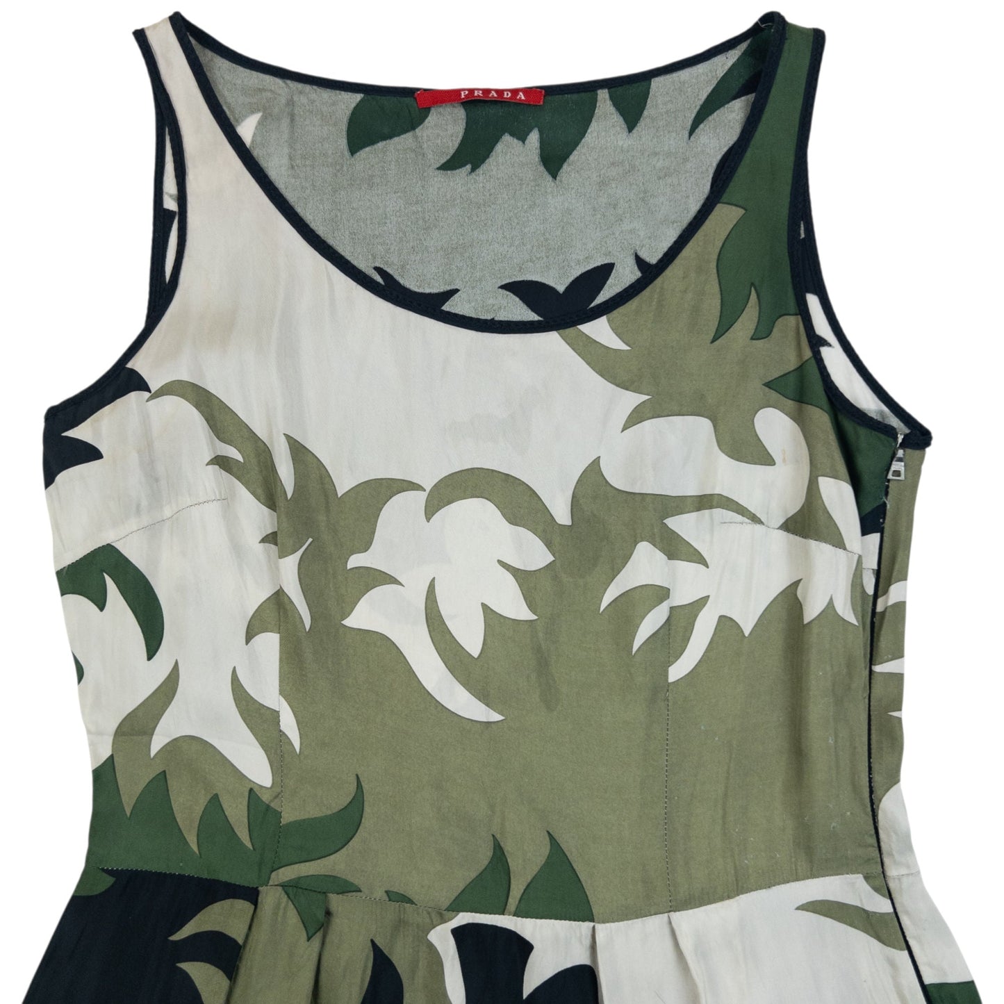 Vintage 2007 Prada Lightweight Camo Pattern Dress Size M | Medium, Camo