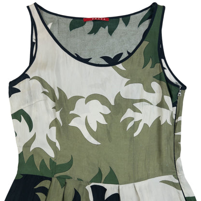 Vintage 2007 Prada Lightweight Camo Pattern Dress Size M | Medium, Camo