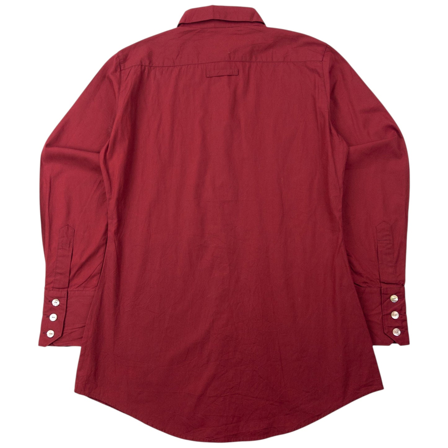 Vintage 90s Jean Paul Gaultier Classique Long Sleeve Button Up Shirt Womens Size M | Medium, Red