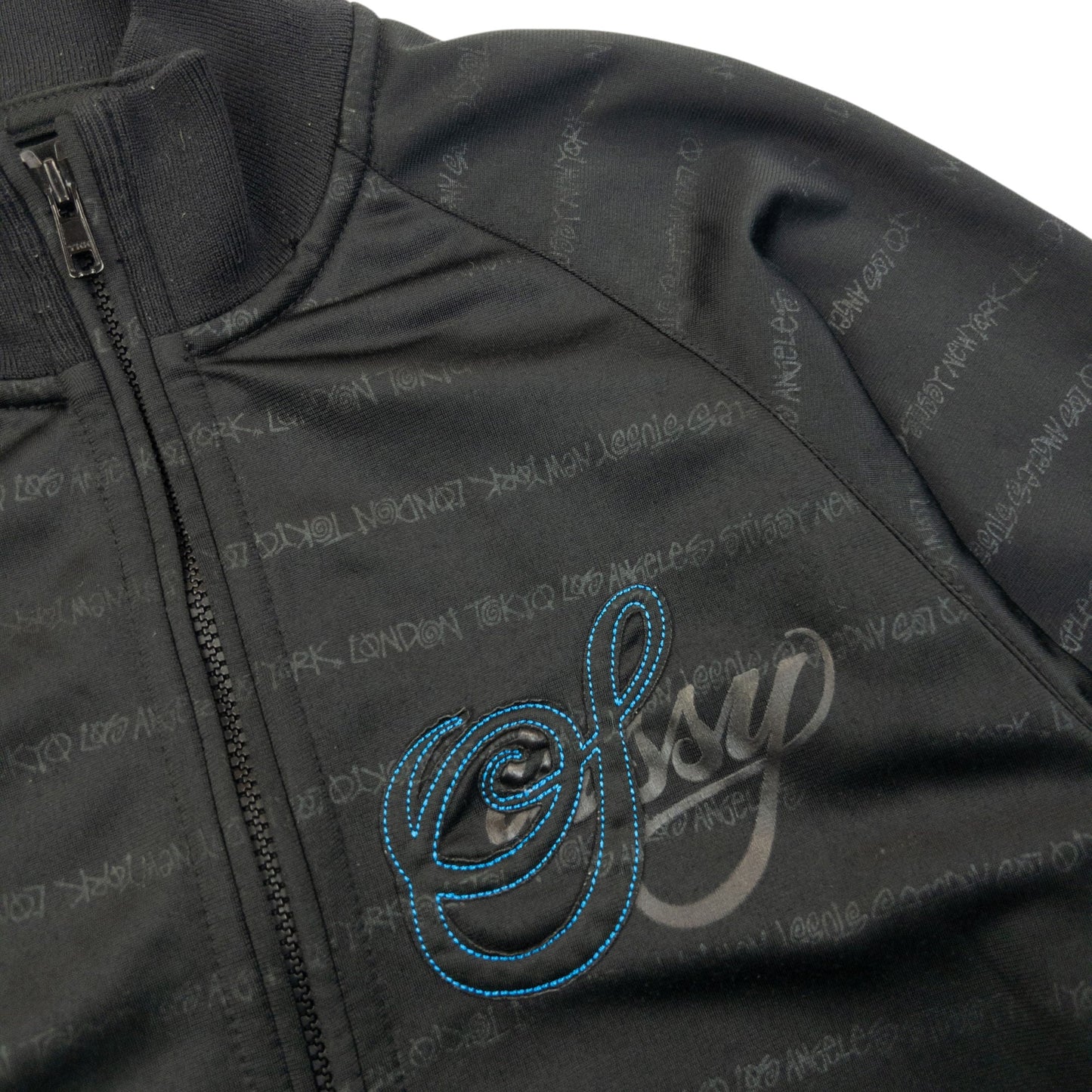 Vintage Stussy Monogram Track Jacket Size M | Medium, Multicoloured