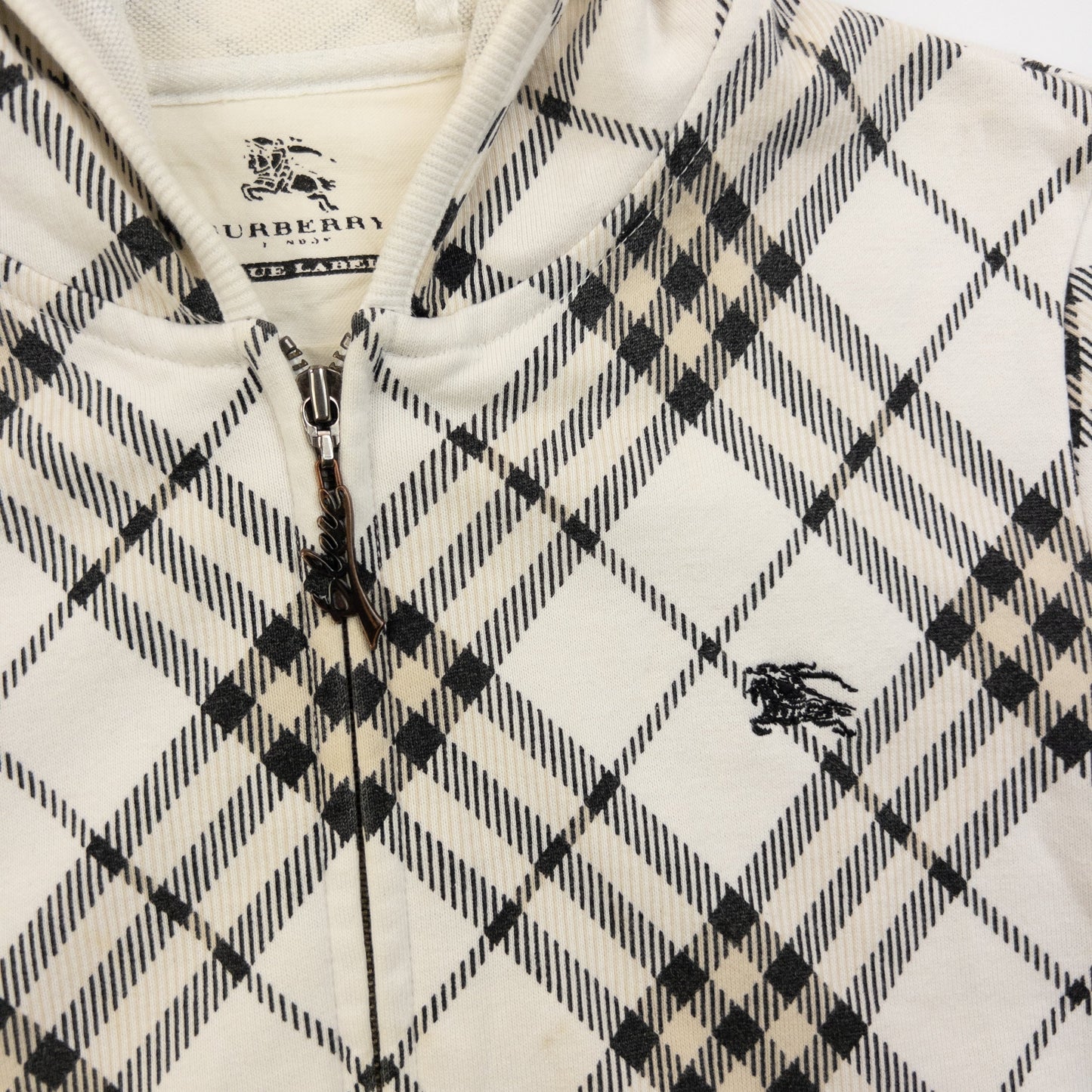 Vintage 2000s Burberry Blue Label Nova Check Zip Up Hoodie Womens Size S | Small, Multicoloured
