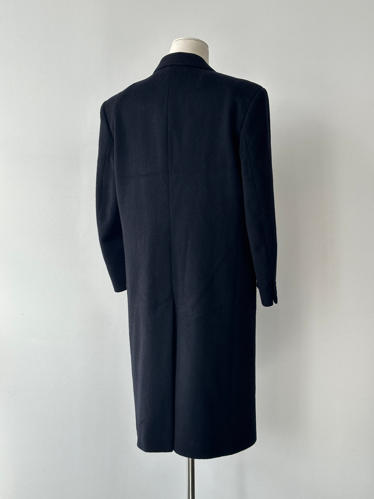 Vintage 1990s Wool Cashmere Double Breasted Coat - L