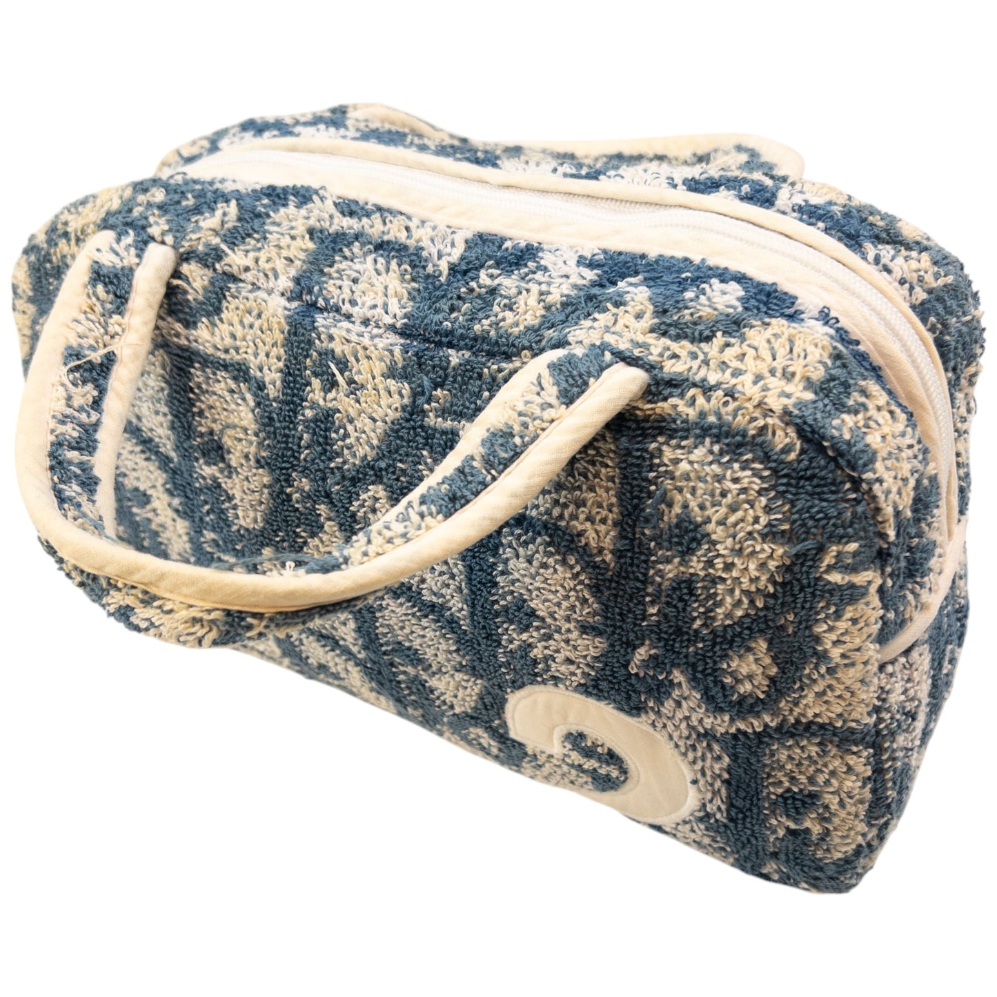 Vintage Dior Monogram Terry Cloth Handbag