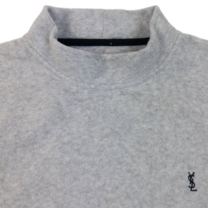 Vintage 2000s YSL Yves Saint Laurent Fleece Sweatshirt Size M | Medium, Grey