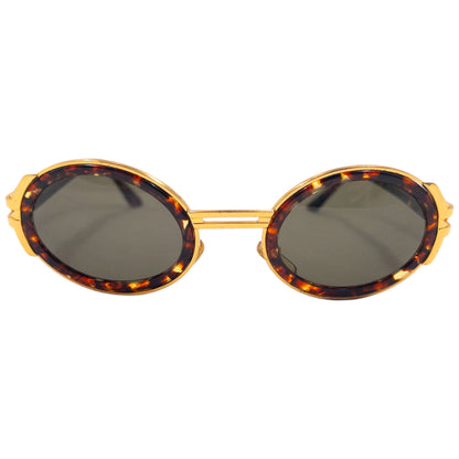 Vintage 90s Gianni Versace Tortoise Shell Sunglasses | O/S, Tortoise Shell