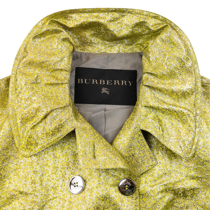 Vintage 2007 Burberry Button Up Pattern Jacket Womens Size M | Medium, Green