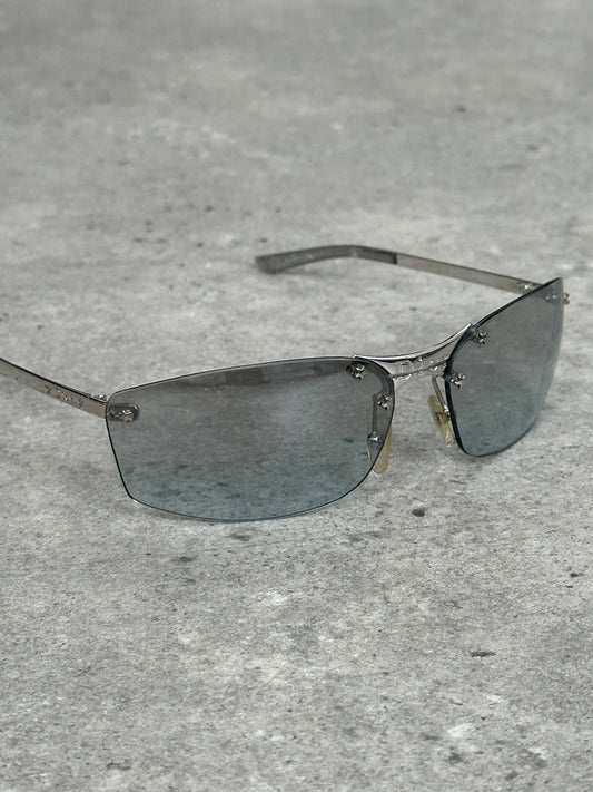 Christian Dior 1990s Mini Pop Rimless Logo Sunglasses