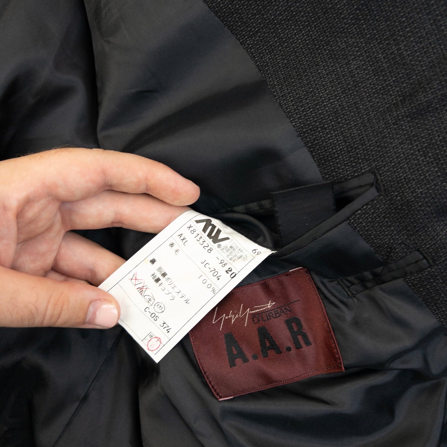 Vintage 90s Yohji Yamamoto D'Urban A.A.R Blazer Jacket Size M | Medium, Grey