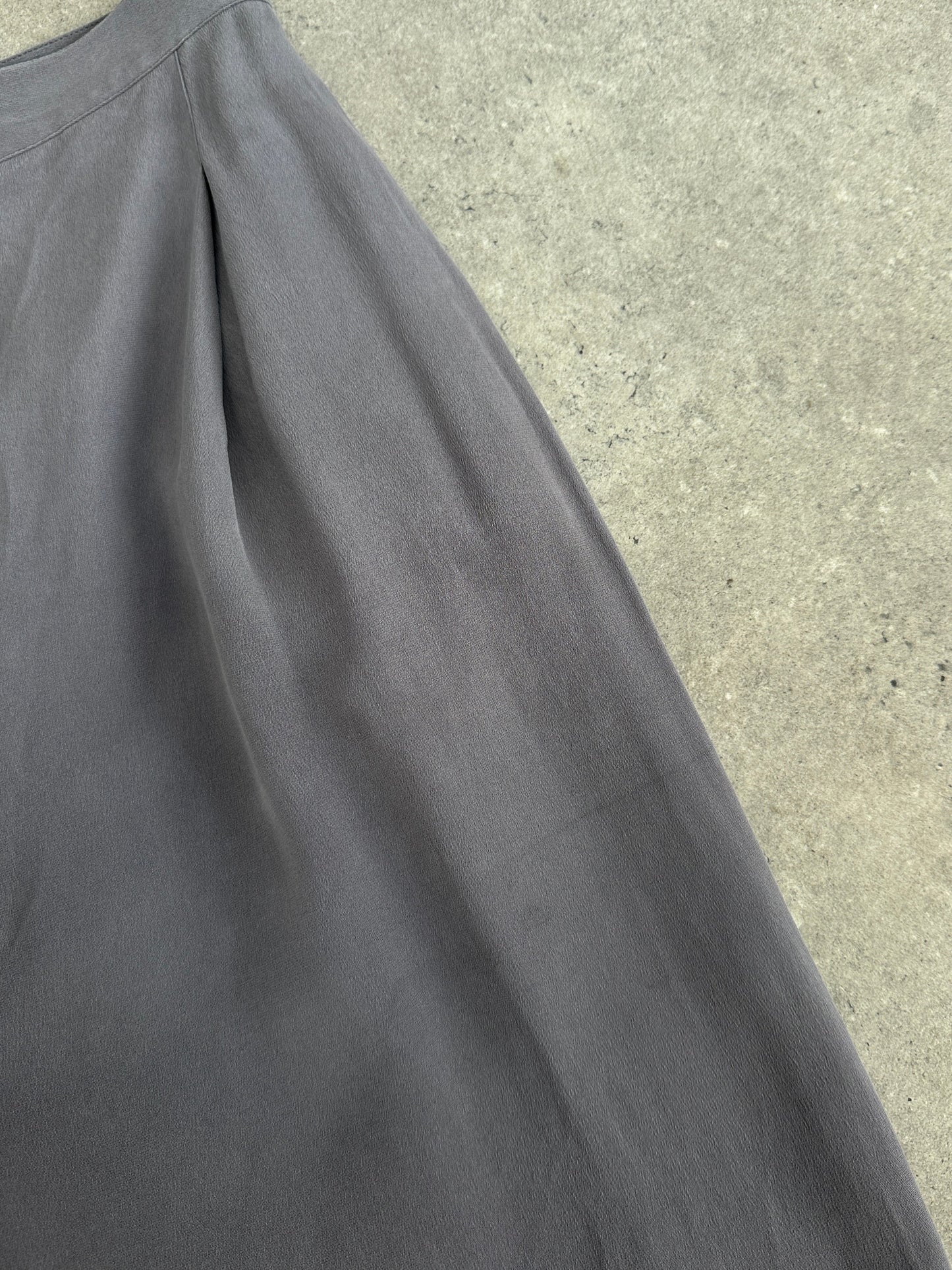 Vintage 1990s Pure Silk Tapered Leg Tailored Trousers - W25
