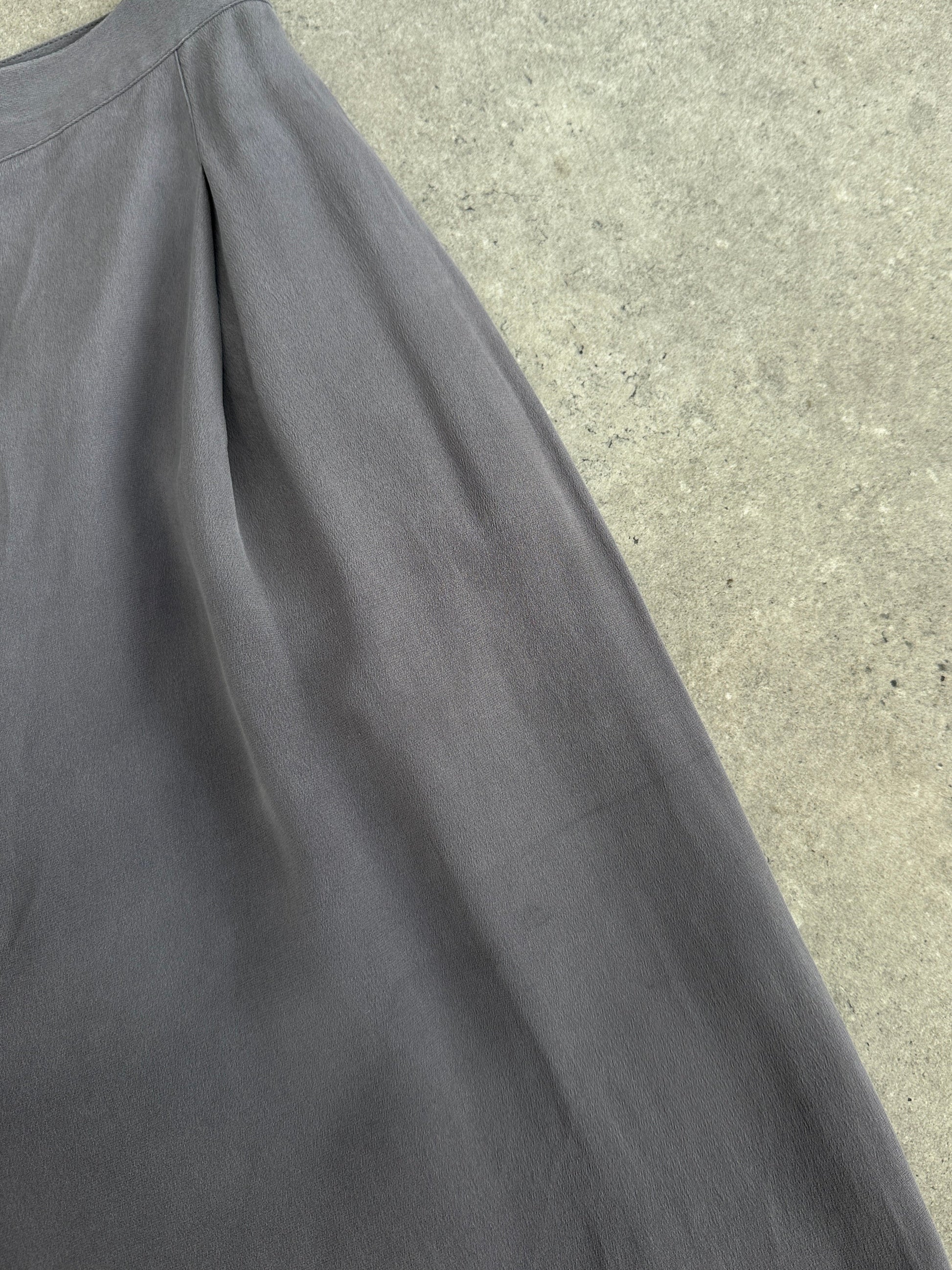 Vintage 1990s Pure Silk Tapered Leg Tailored Trousers - W25